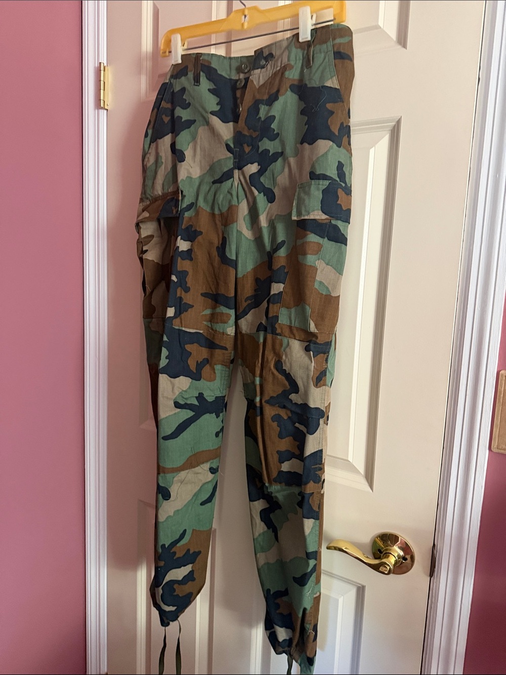 Men's Camo Cargo Shorts — Green/Brown Woodland